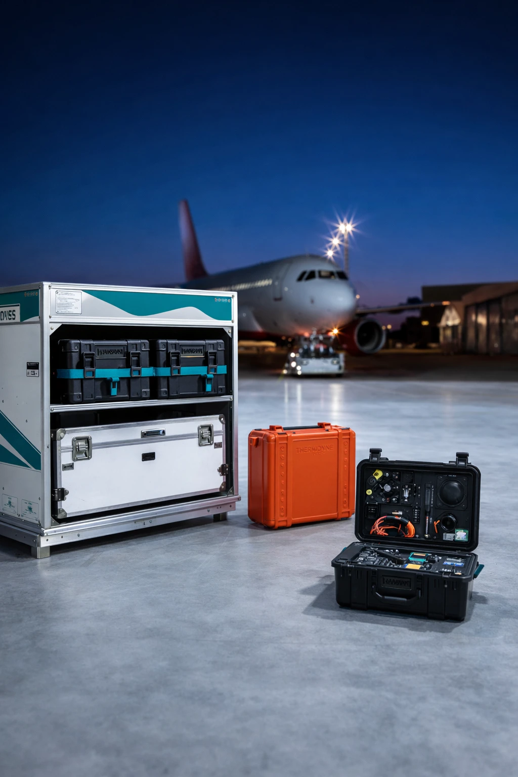 Sichere Luftfrachtcontainer und robuste Transportkoffer
